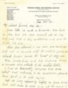 CARVER, GEORGE WASHINGTON. Autograph Letter Signed, G.W. Carver, to Mrs. Lee [former Tuskegee Choir leader Jennie C. Lee],